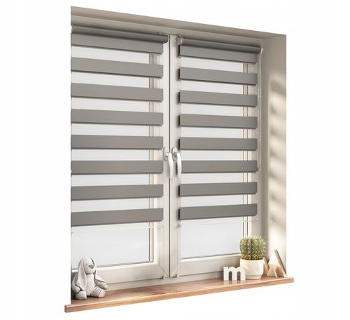 Roleta Dzień Noc na wymiar z napinaczem 72x150 cm na Arena.pl