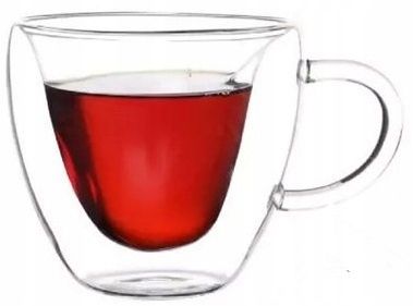 SZKLANKI FILIŻANKI TERMICZNE KUBKI DO HERBATY KAWY GRZAŃCA SERCA 250 ml na Arena.pl