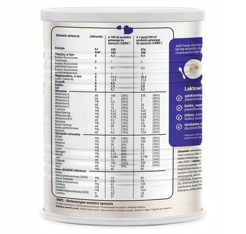 Mleko Modyfikowane Odżywcze Niejadek Laktowit 1-10 lat 400 g na Arena.pl