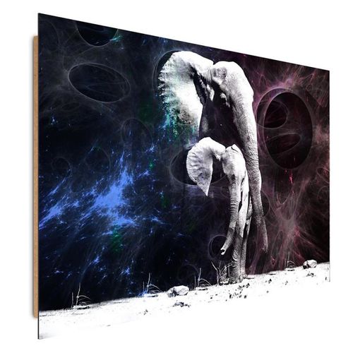 Deco Panel, Słonica ze słoniątkiem 2 80x60 na Arena.pl