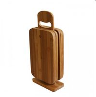 DESKA DO KROJENIA NA STOJAKU BAMBUS 6 SZT.