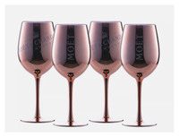 Kieliszki do szampana wina MOET CHANDON 4 szt zestaw różowe złoto