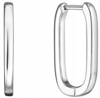 Srebrne kolczyki damskie angielskie srebro próba 925 rodowane