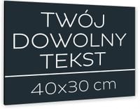 DUŻA TABLICZKA INFORMACYJNA TWÓJ WŁASNY TEKST LOGO