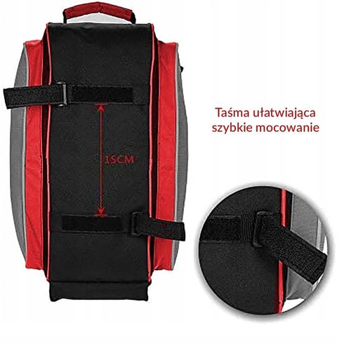 PETERSON pojemna sakwa rowerowa turystyczna torba kufer na bagażnik na Arena.pl