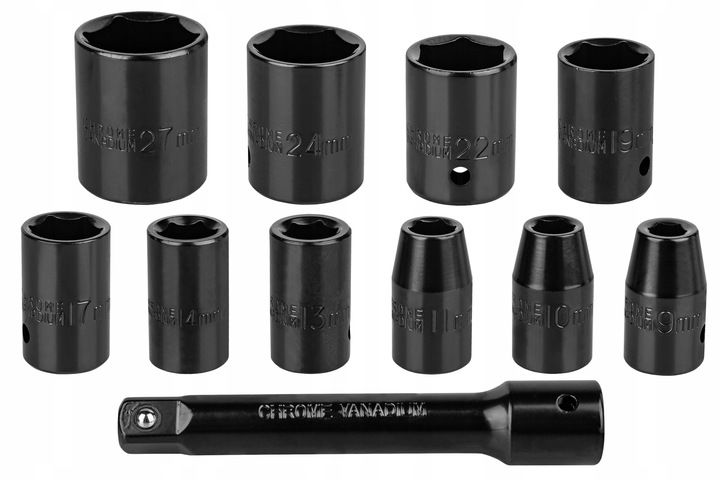 KLUCZ PNEUMATYCZNY UDAROWY 1/2" + NASADKI zdjęcie 5