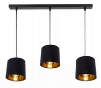 LAMPA WISZĄCA ZWIS żyrandol sufiowa ABAŻUR złoty 3