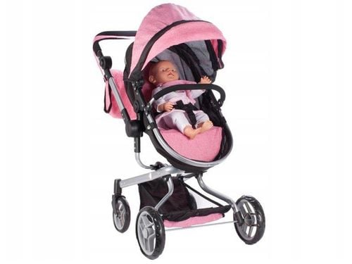 WÓZEK 2W1 GŁĘBOKI SPACERÓWKA DLA LALEK GONDOLA Składany + TORBA na Arena.pl