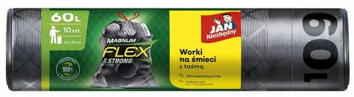 jan niezbędny worki ld magnum flex taśma 60l 10szt. - 1 op. na Arena.pl
