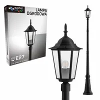 Lampa LED Ogrodowa stojąca zewnętrzna lampion E27