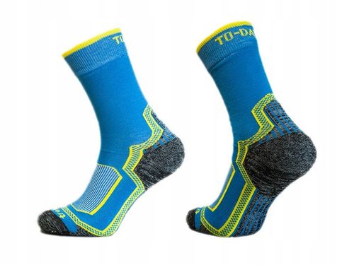 5x Kolorowe skarpetki trekkingowe sportowe super bawełna półfrotte 39-42 na Arena.pl