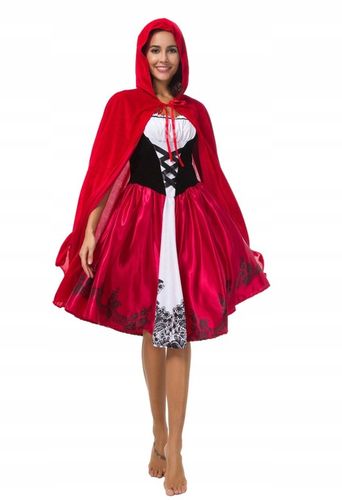 STRÓJ CZERWONY KAPTUREK KAPTURKA DLA DOROSŁYCH M na Arena.pl