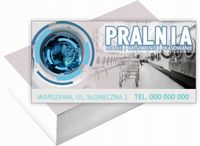 Wizytówki firmowe 100szt DUŻO RÓŻNYCH WZORÓW do wyboru PRALNIA