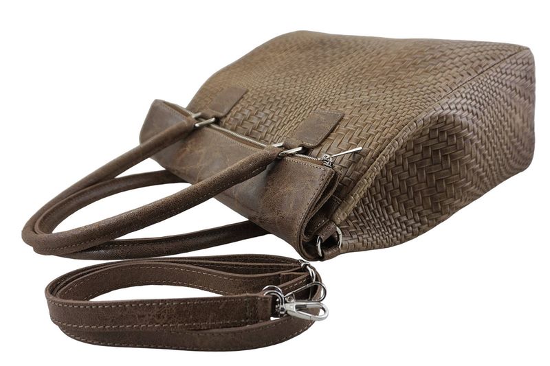 Elegancka torebka do pracy - Beżowa ciemna zdjęcie 5
