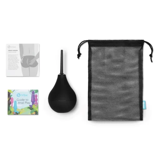 b-vibe classic enema zestaw higieniczny 224 ml z silikonową gruszką na Arena.pl