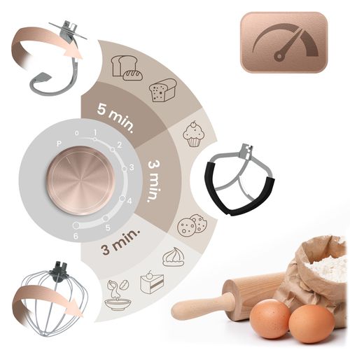 Robot kuchenny planetarny mikser 3w1 6l Berdsen 1400 W BD-756 na Arena.pl