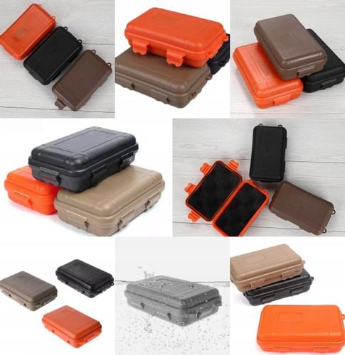 Hermetyczny Pojemnik Zasobnik Wodoodporne Pudełko Turystyczne Awaryjne EDC na Arena.pl