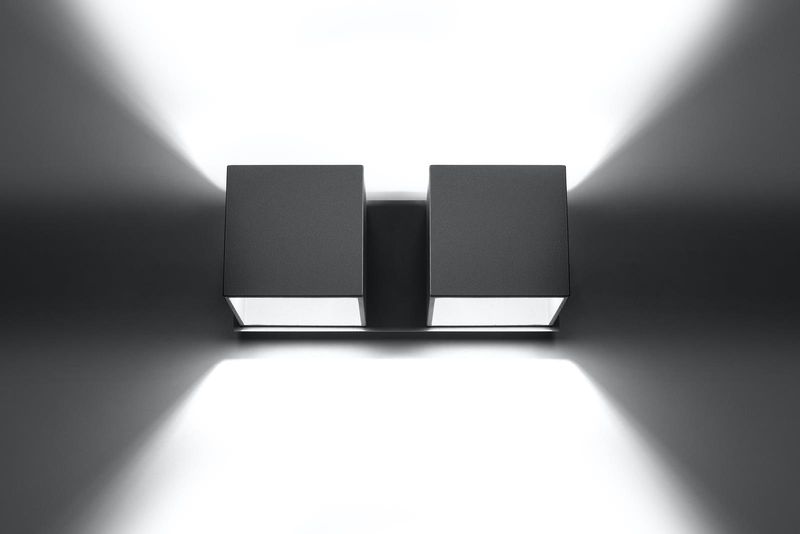 Kinkiet LAMPA ścienna SL.0658 loftowa OPRAWA metalowa cubes kostki szare zdjęcie 2