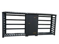 Drewutnia drewniana podwójna Wiata Schowek na drewno