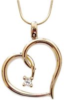 naszyjnik serce z kryształem preciosa (c9834au)