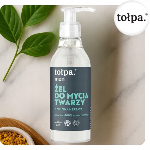 Żel do Mycia Twarzy dla Mężczyzn z Zieloną Herbatą Tołpa Men 195 ml na Arena.pl
