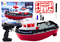 CZERWONA ZDALNIE STEROWANA ŁÓDŹ  MOTORÓWKA