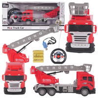 Ciężarówka Strażacka Zdalnie Sterowana Rc Efekty Świetlne Ruchome Części