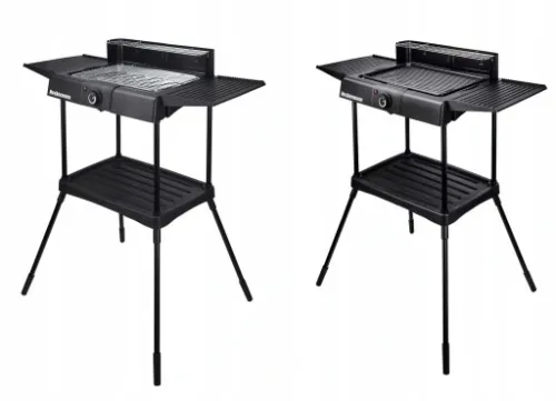 DUŻY GRILL ELEKTRYCZNY OGRODOWY STOJĄCY 2000W 2w1 na Arena.pl