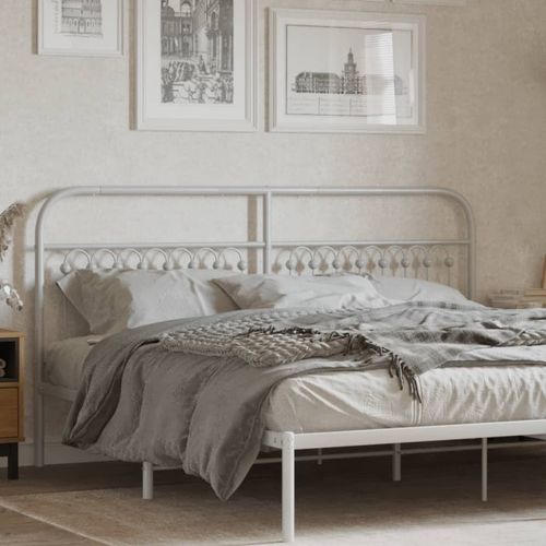 Metalowe wezgłowie, białe, 180 cm na Arena.pl