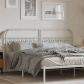 Metalowe wezgłowie, białe, 180 cm