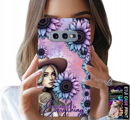 ETUI DO SAMSUNG GALAXY S10E - KOBIETA W SŁONECZNIKACH, KOBIECE WZORY na Arena.pl