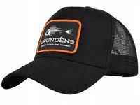 CZAPKA Z DASZKIEM CZARNA Wędkarska Ryba Szkielet Siatka Siateczkowa