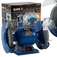 SZLIFIERKA STOŁOWA 1700W 2x KAMIEŃ TARCZA 200mm BLACK