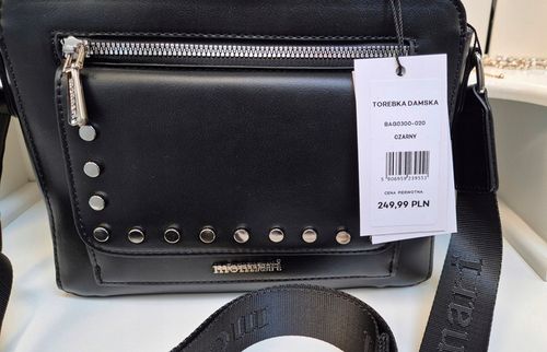 TOREBKA NA RAMIĘ LISTONOSZKA MONNARI PASEK LOGO na Arena.pl