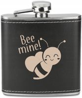 GRAWEROWANA Piersiówka 180 ml personalizowany prezent na walentynki