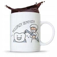 Kubek Prezent Dla Dentysty Gotowy By Pomagać Z Nadrukiem Ze Zdjęciem