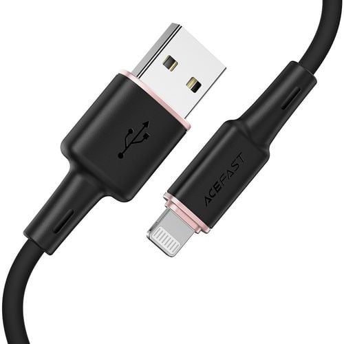 kabel przewód do iphone mfi usb - lightning 2.4a 1.2m czarny na Arena.pl