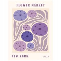 2 x Plakat 80x60 Kwiaty minimalizm nowoczesny miasta New York BOHO 12 WZORÓ
