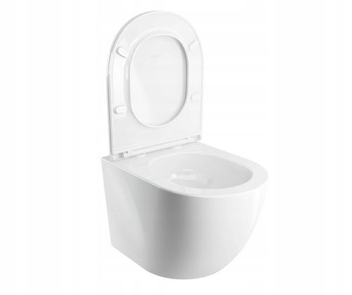 MISKA WC WISZĄCA Z DESKĄ WOLNOOPADAJĄCA SPŁUKIWANIE WIROWE OMNIRES na Arena.pl