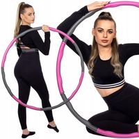 HULA HOP PIANKOWE ODCHUDZAJĄCE WYPUSTKAMI MASUJĄCYMI FITNESS 100CM SKŁADANE
