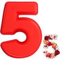 Forma Silikonowa Do Pieczenia Tortu Urodzinowego Ciasta Kształt Cyfry 5