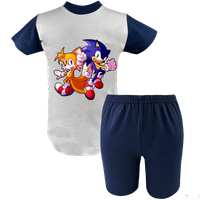Krótka Piżama dziecięca Sonic - Szybki jak błyskawica
