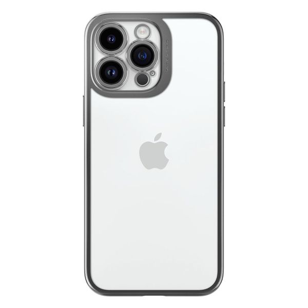 spigen optik crystal iphone 14 pro max chrome grey zdjęcie 2