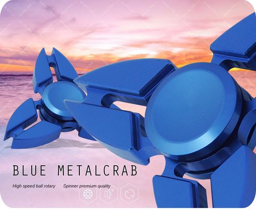 CRAB BLUE HAND FIDGET SPINNER METAL na Arena.pl