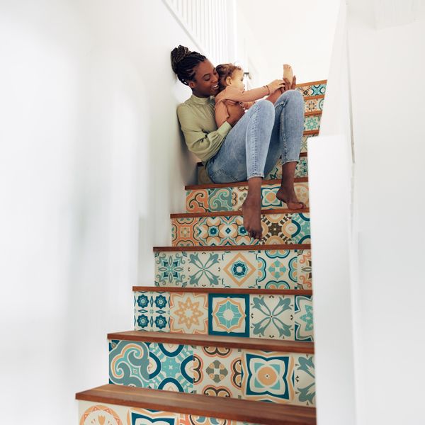 Naklejki Na Płytki Pastele MOZAIKA Marokańska Zestaw 24 szt. 25x25 zdjęcie 6