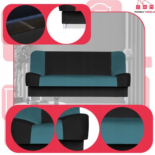Kanapa sofa Sara Duo rozkładana wersalka spania bonell łóżko Family meble na Arena.pl