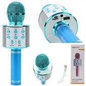 MIKROFON BEZPRZEWODOWY KARAOKE BLUETOOTH USB AUX