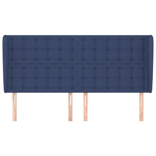 Zagłówek uszak, niebieski, 203x23x118/128 cm, tkanina na Arena.pl