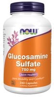 NOW FOODS Glucosamine Sulfate - Siarczan glukozaminy 750 mg (240 kaps.)
