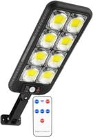 LAMPA SOLARNA LED LATARNIA ULICZNA OGRODOWA CZUJNIK RUCHU ZMIERZCHU PILOT
